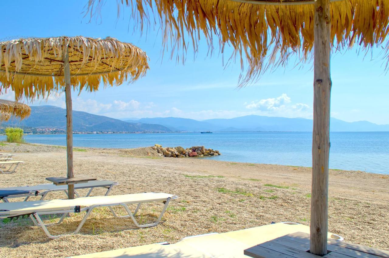 Epipleon Luxury Suites -106- Δωμάτιο 40Τμ Με Βεράντα 45Τμ Μπροστά Στην Θάλασσα Nafpaktos Ngoại thất bức ảnh